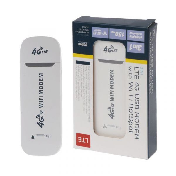 3G/4G LTE All Operator SIM Supported WiFi Modem &amp; Wi-Fi HotSpot Wireless USB Dongle (150Mbps, MicroSD Card Not Supported)