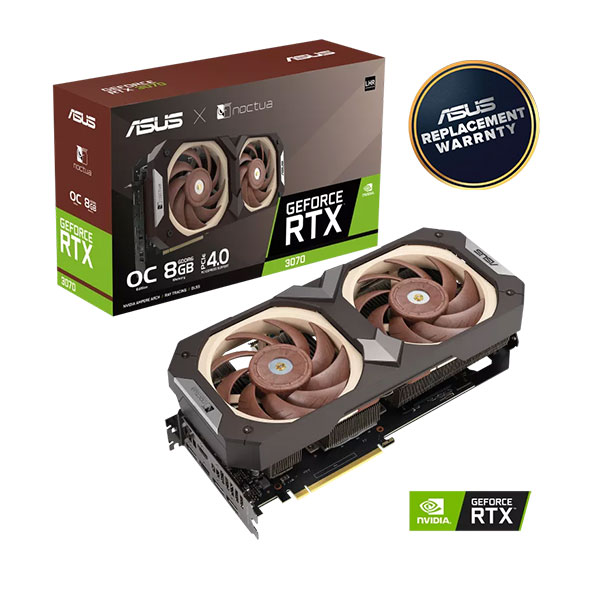 ASUS GeForce RTX 3070 Noctua OC Edition 8GB GDDR6 Graphics Card
