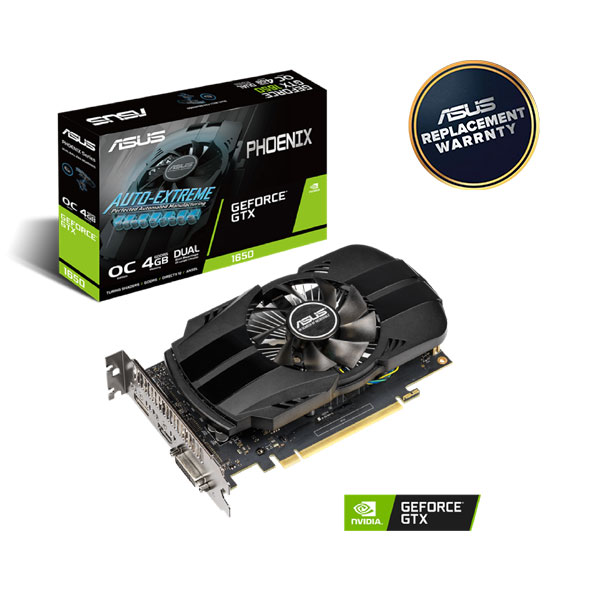ASUS Phoenix GeForce GTX 1650 OC edition 4GB GDDR5 Graphics Card