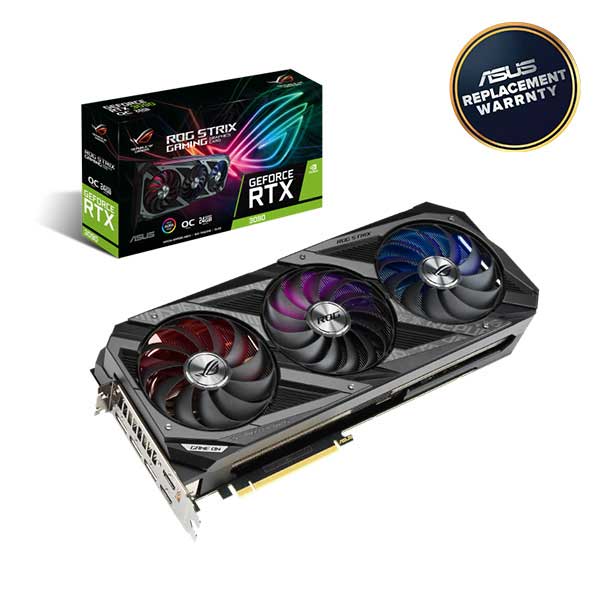 ASUS ROG Strix GeForce RTX 3090 OC Edition 24GB GDDR6X Graphics Card