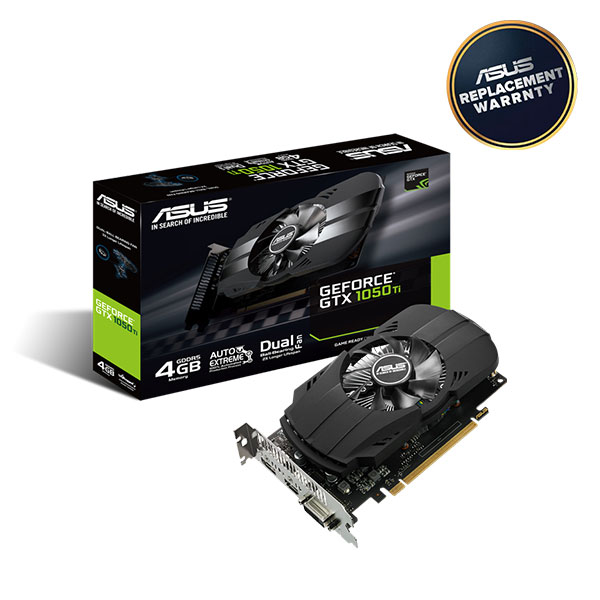 ASUS Phoenix GeForce GTX 1050 Ti 4GB GDDR5 Graphics Card