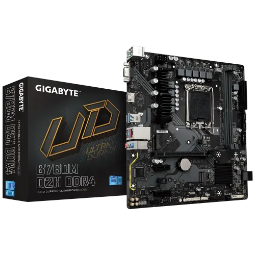 GIGABYTE B760M D2H DDR4 13th and 12th Gen Intel mATX Motherboard