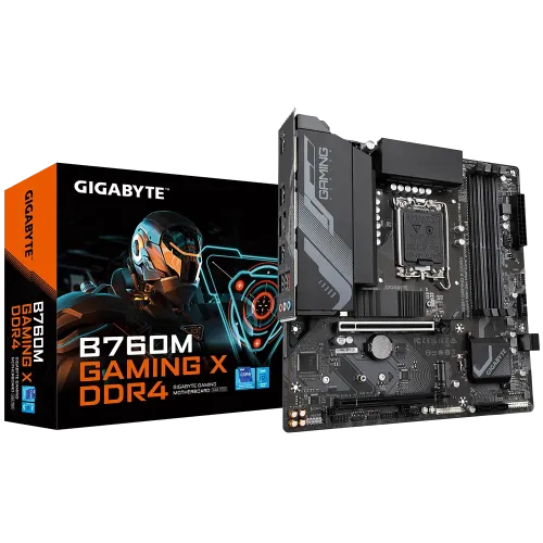 GIGABYTE B760M GAMING X DDR4 13th and 12th Gen Intel mATX Motherboard