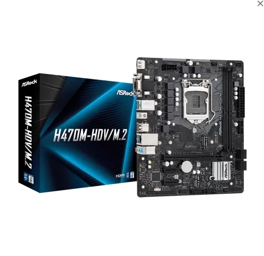 ASRock H470M-HDV/M.2 10th Gen Micro ATX Motherboard