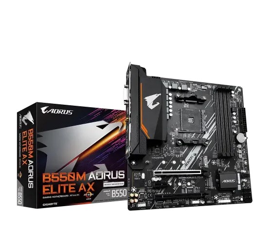 GIGABYTE B550M AORUS ELITE AX DDR4 mATX AM4 Motherboard