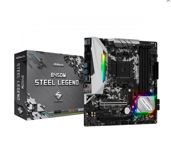 Asrock B450M Steel Legend AMD Micro-ATX Motherboard