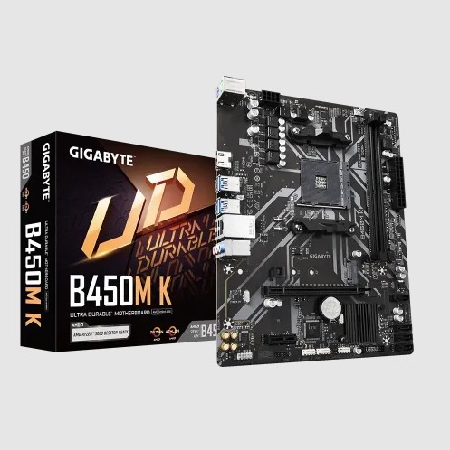 GIGABYTE B450M K AMD AM4 Micro ATX Motherboard