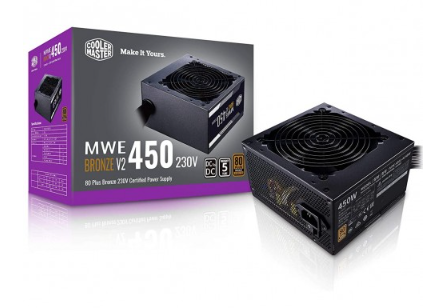 Cooler Master MWE 450W V2 Non-Modular 80 Plus Bronze Power Supply