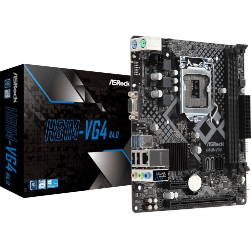 ASRock H81M-VG4 R4.0 4th Gen Micro ATX Motherboarda