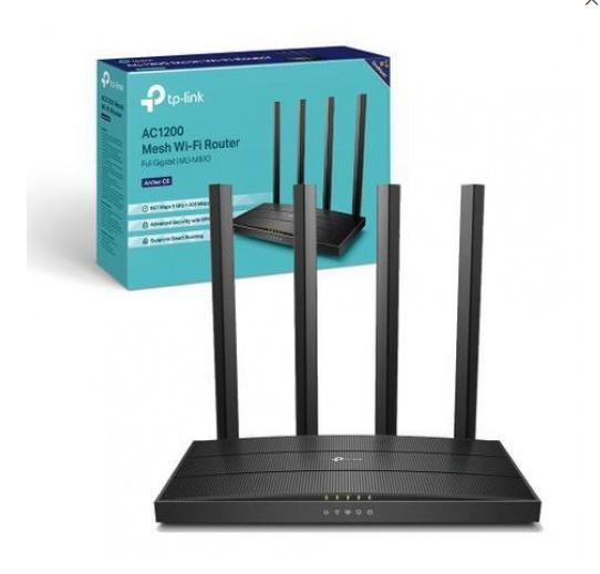 TP-Link Archer C6 AC1200 1200mbps MU-MIMO Gigabit Router